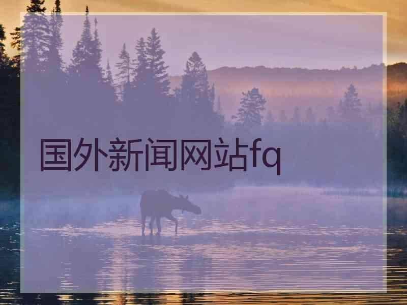国外新闻网站fq