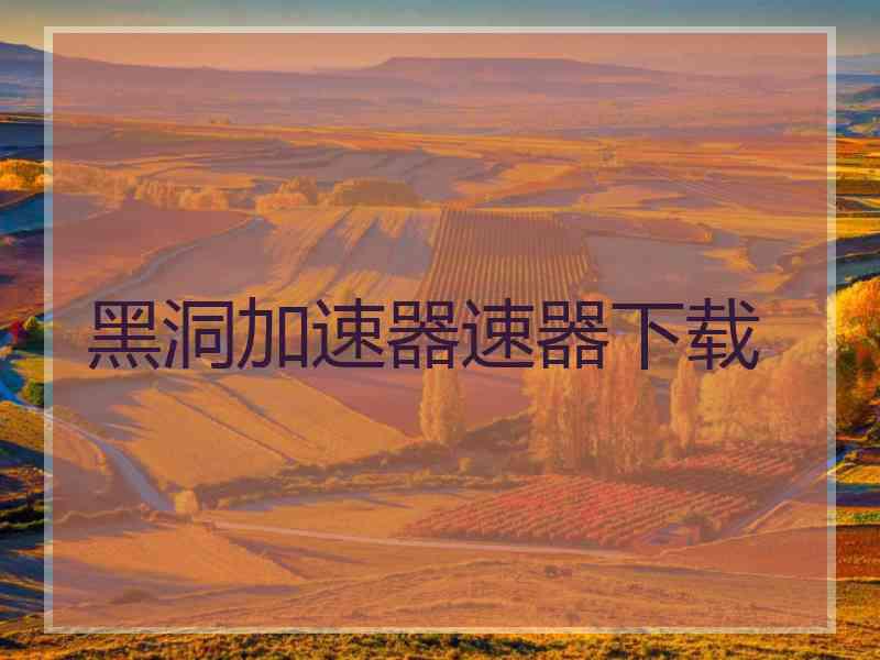 黑洞加速器速器下载