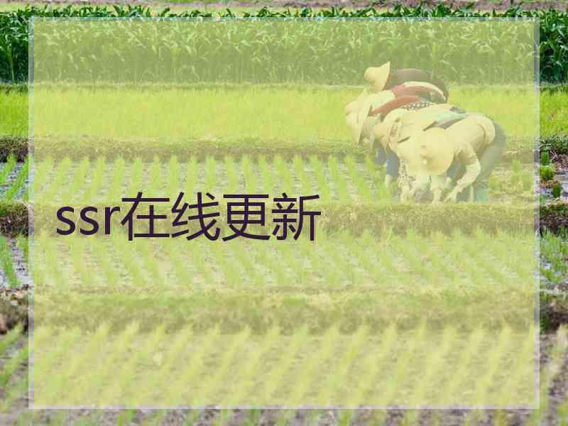 ssr在线更新